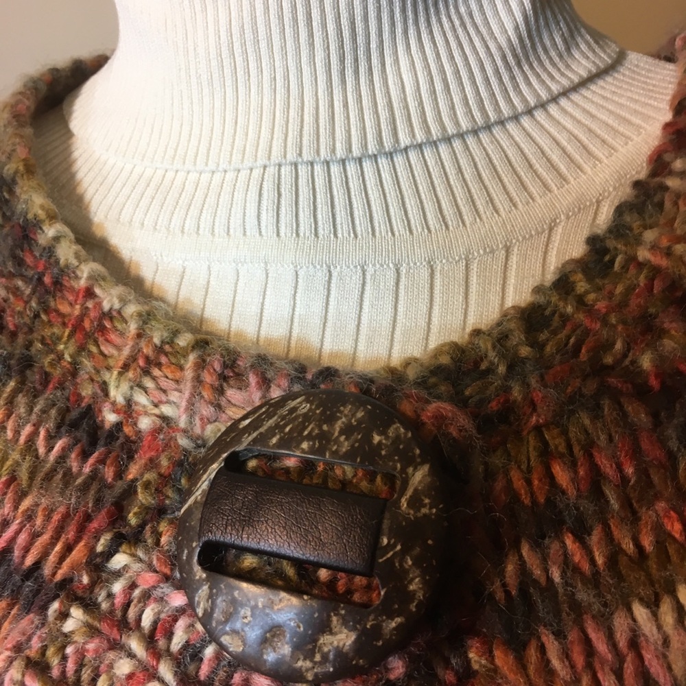 Ruby Road, Medium, Top Snap Big Button Sweater - image 2